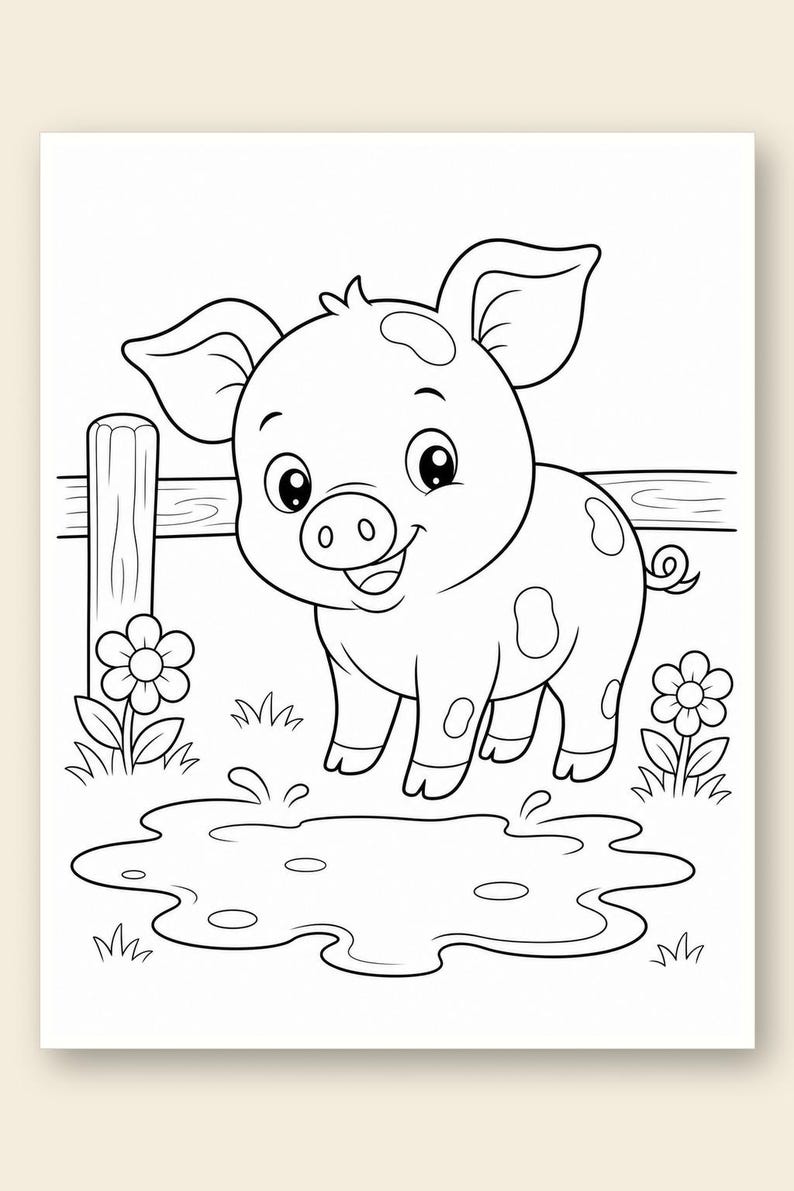 Bauernhof Freunde | Tiere vom Bauernhof | Druckbare PDF | Digitaler Download Bild 9