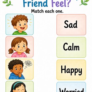 Friendship Feelings Pages | Friendship Worksheets for Kids | Printable PDF | Digital Download image 4