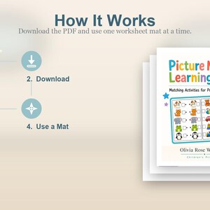 Passende Lernmatten | Passende Aktivitäten für Kinder im Vorschulalter | Druckbare PDF | Digitaler Download Bild 8
