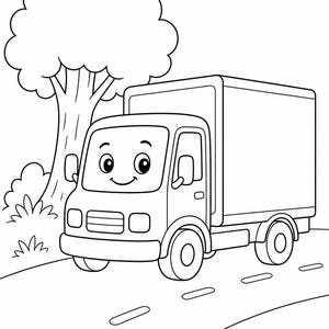 Busy Wheels Coloring Pages | Vehicle Coloring Pages | Printable PDF | Digital Download image 4