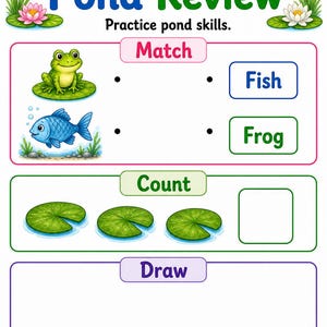 Pond Life Explorer | Pond Life Worksheets | Printable PDF | Digital Download image 7