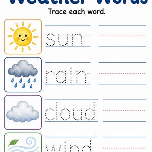 Weather Watch Window | Weather Worksheets | Printable PDF | Digital Download image 6