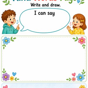 Kind Words Garden | Kindness Worksheets for Kids | Printable PDF | Digital Download image 7