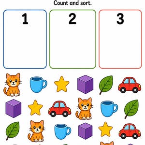 Passende Lernmatten | Passende Aktivitäten für Kinder im Vorschulalter | Druckbare PDF | Digitaler Download Bild 6