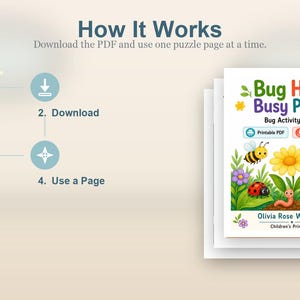 Bug Hunt Busy Pages | Bug Activity Sheets | Printable PDF | Digital Download image 8