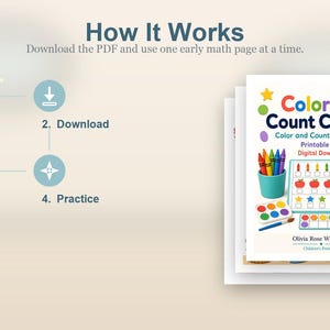 Color And Count Corner | Color and Count Worksheets | Printable PDF | Digital Download image 8