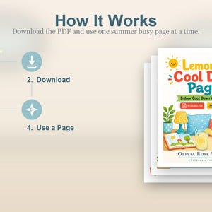 レモネードでクールダウン | 室内で楽しめるクールダウンアクティビティ | 印刷可能なPDF | デジタルダウンロード 画像 8
