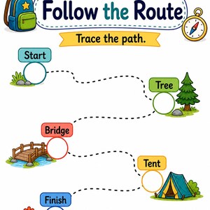 Map Adventure Skills | Map Skills Worksheets | Printable PDF | Digital Download image 4