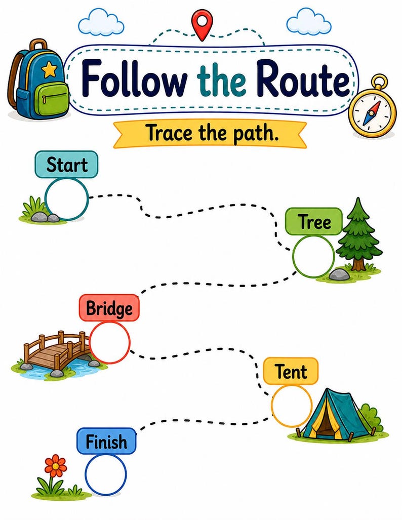 Map Adventure Skills | Map Skills Worksheets | Printable PDF | Digital Download image 4