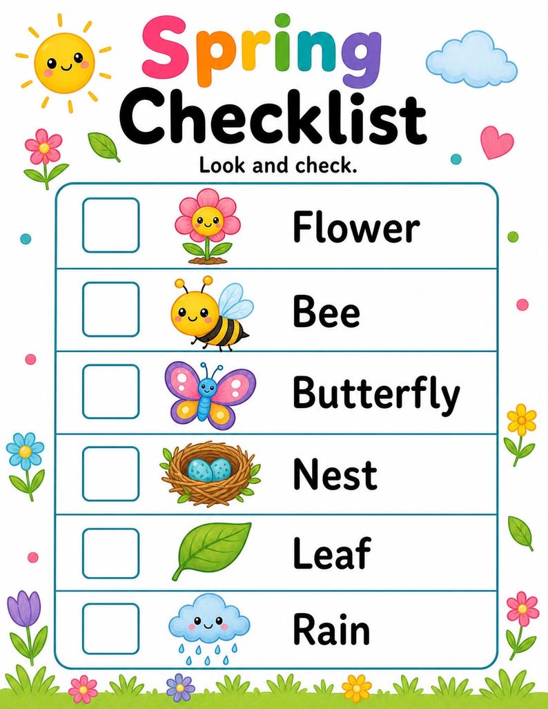Activiteitenpagina's lentetuin | Activiteitsbladen lente | Afdrukbare pdf | Digitale download afbeelding 4