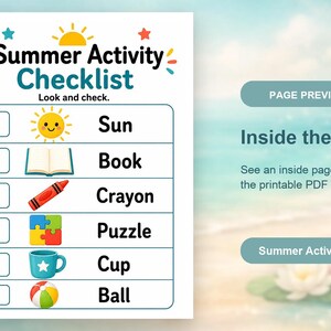 Sunny Home Activity Pages | Summer Activity Pages for Kids | Printable PDF | Digital Download image 10