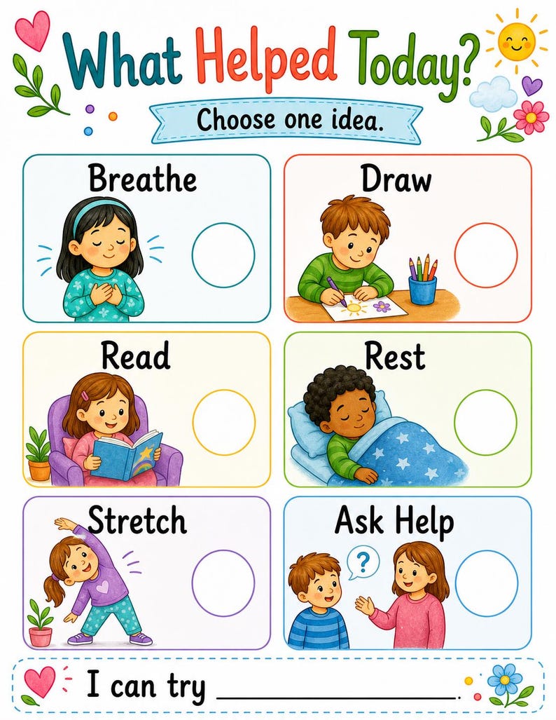 Tagebuch über Gefühle | Gefühle Journal für Kinder | Druckbare PDF | Digitaler Download Bild 6