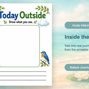 Little Nature Journal | Nature Journal for Kids | Printable PDF | Digital Download image 10