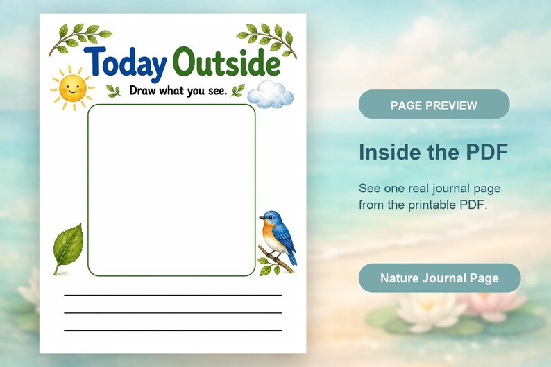 Little Nature Journal | Nature Journal for Kids | Printable PDF | Digital Download image 10