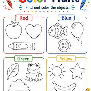 Crayon Color Crew | Color Worksheets | Printable PDF | Digital Download image 6