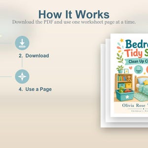 Bedroom Tidy Steps | Clean Up Checklist | Printable PDF | Digital Download image 8