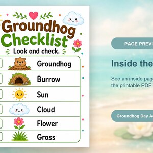 Groundhog Meadow Activity Pages | Groundhog Day Activity Sheets | Printable PDF | Digital Download image 10