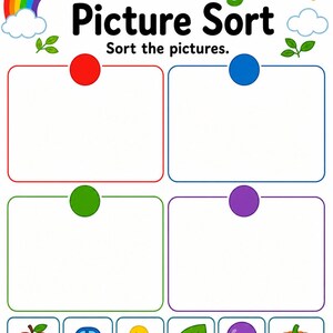 Rainbow Logic Pages | Color Puzzle Worksheets | Printable PDF | Digital Download image 3