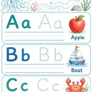 Jellyfish Pencil Paths | Preschool Worksheets | Printable PDF | Digital Download image 3