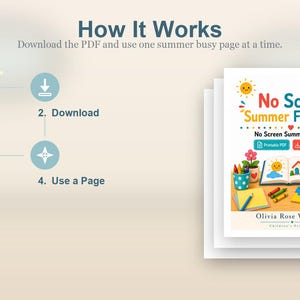 No Screen Summer Fun Pages | No Screen Summer Activities | Printable PDF | Digital Download image 8