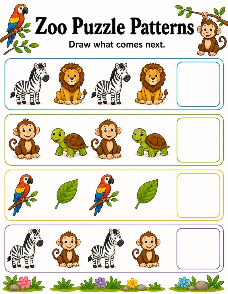 Look And Find Zoo Pages | I Spy Printable | Printable PDF | Digital Download image 6