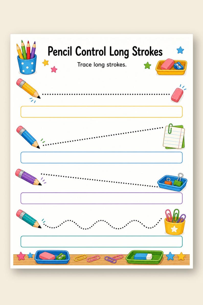 Pencil Control Workshop | Pencil Control Worksheets | Printable PDF | Digital Download image 9