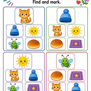 Rhyme Picture Match | Rhyming Worksheets | Printable PDF | Digital Download image 5