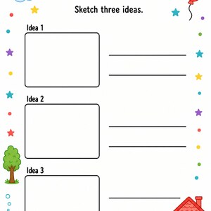 絵を完成させよう！ | 絵を完成させるワークシート | 印刷可能なPDF | デジタルダウンロード 画像 6
