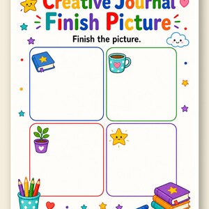 Creative Journal Pages | Journal Prompts for Kids | Printable PDF | Digital Download image 9