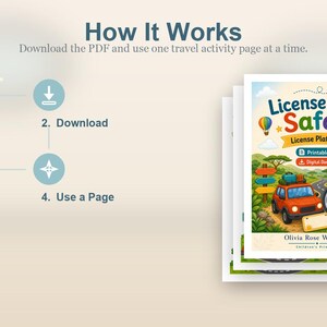 Safari con le targhe / Gioco con le targhe / PDF stampabile / Download digitale immagine 8