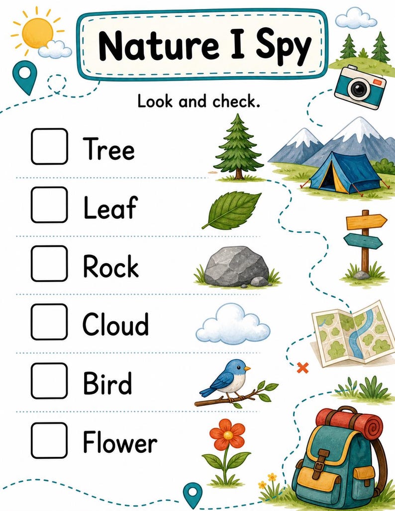 Camping Explorer Pages | Camping Activities for Kids | Printable PDF | Digital Download image 5
