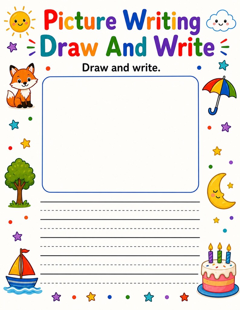 Picture Writing Workshop | Picture Writing Prompts | Printable PDF | Digital Download image 5