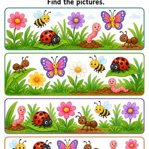 Bug Hunt Busy Pages | Bug Activity Sheets | Printable PDF | Digital Download image 4