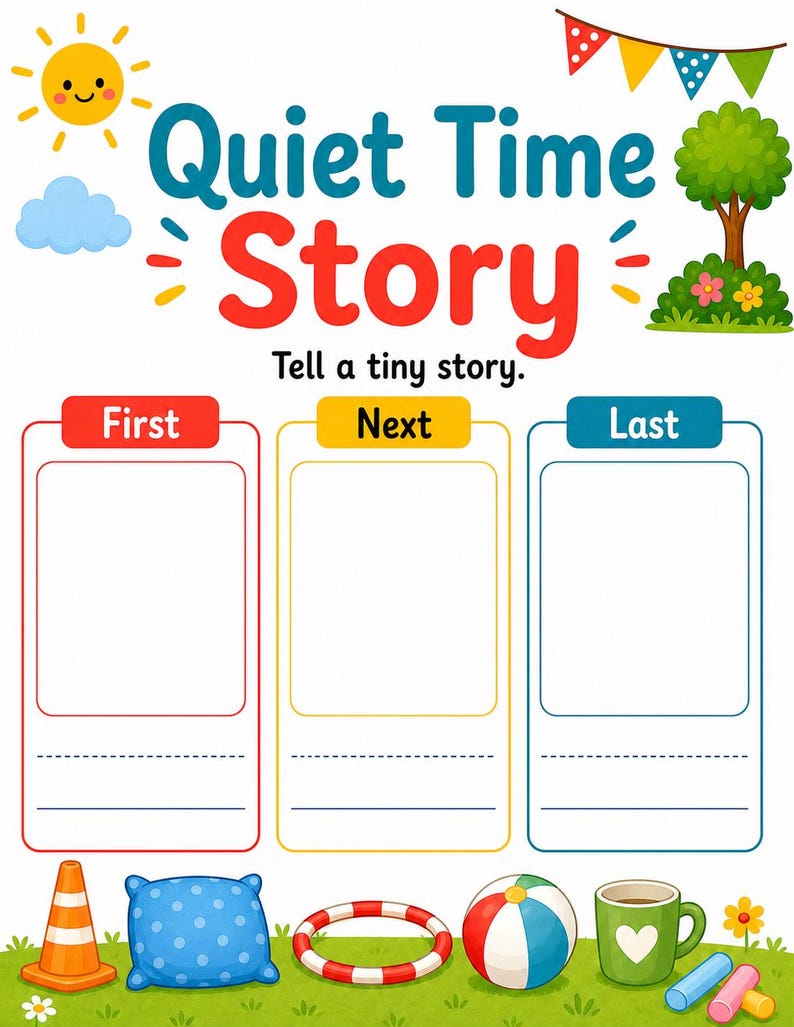 Cosy Quiet Time-pagina's | Zomerpagina's stille tijd | Afdrukbare pdf | Digitale download afbeelding 7
