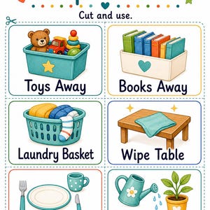 Taakkaarten voor helpers | Karweikaarten voor kinderen | Afdrukbare pdf | Digitale download afbeelding 4