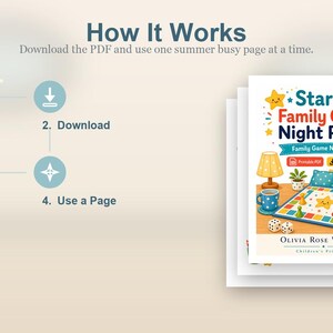 Sternenklare Familienspielnacht Seiten | Familien Spiel Nacht Seiten | Druckbare PDF | Digitaler Download Bild 8
