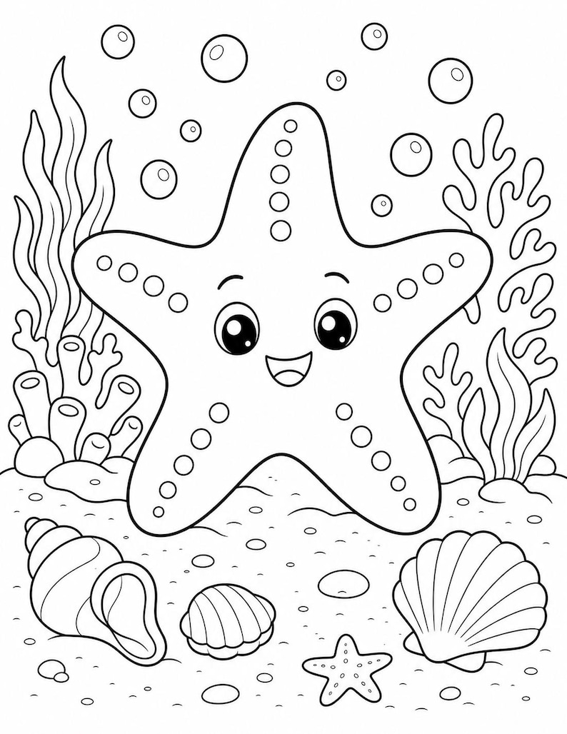 Mermaid Lagoon Coloring Pages | Mermaid Coloring Pages | Printable PDF | Digital Download image 7