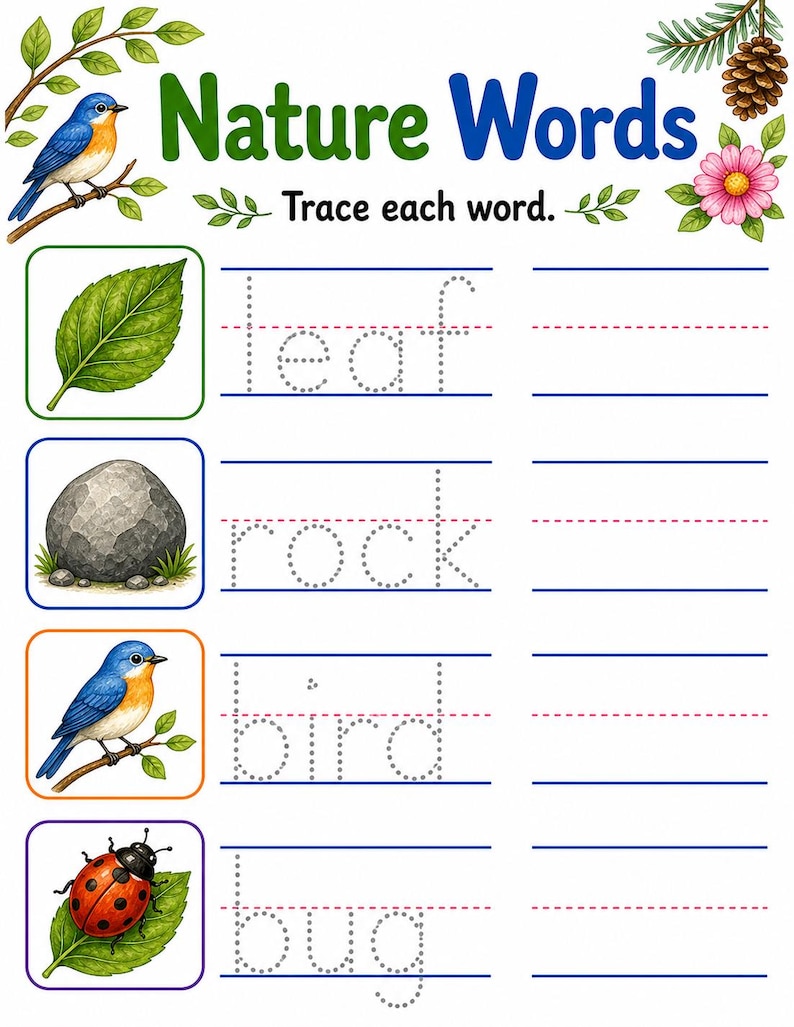 Paseo por la naturaleza / Búsqueda del tesoro en la naturaleza para niños / PDF imprimible / Descarga digital imagen 6