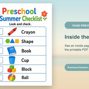 Vorschule Sommer Spaß Seiten | Sommer-Aktivitäten für Kinder im Vorschulalter | Druckbare PDF | Digitaler Download Bild 10