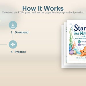 Starfish Fine Motor Lines | Fine Motor Skills Worksheets | Printable PDF | Digital Download image 8