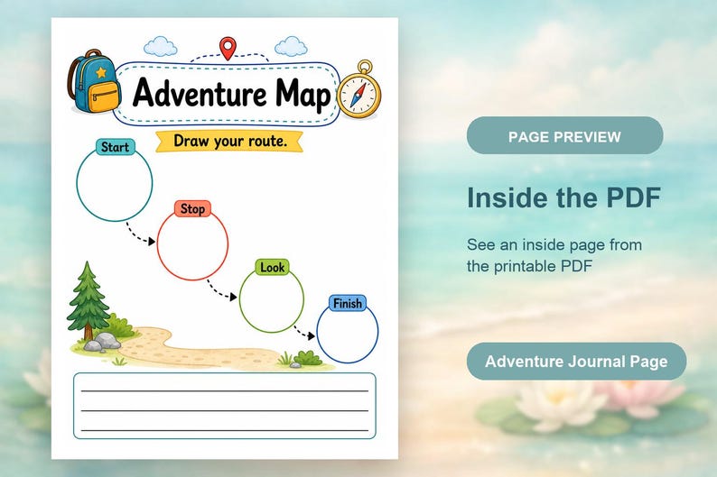 Adventure Journal Pages | Adventure Journal for Kids | Printable PDF | Digital Download image 10