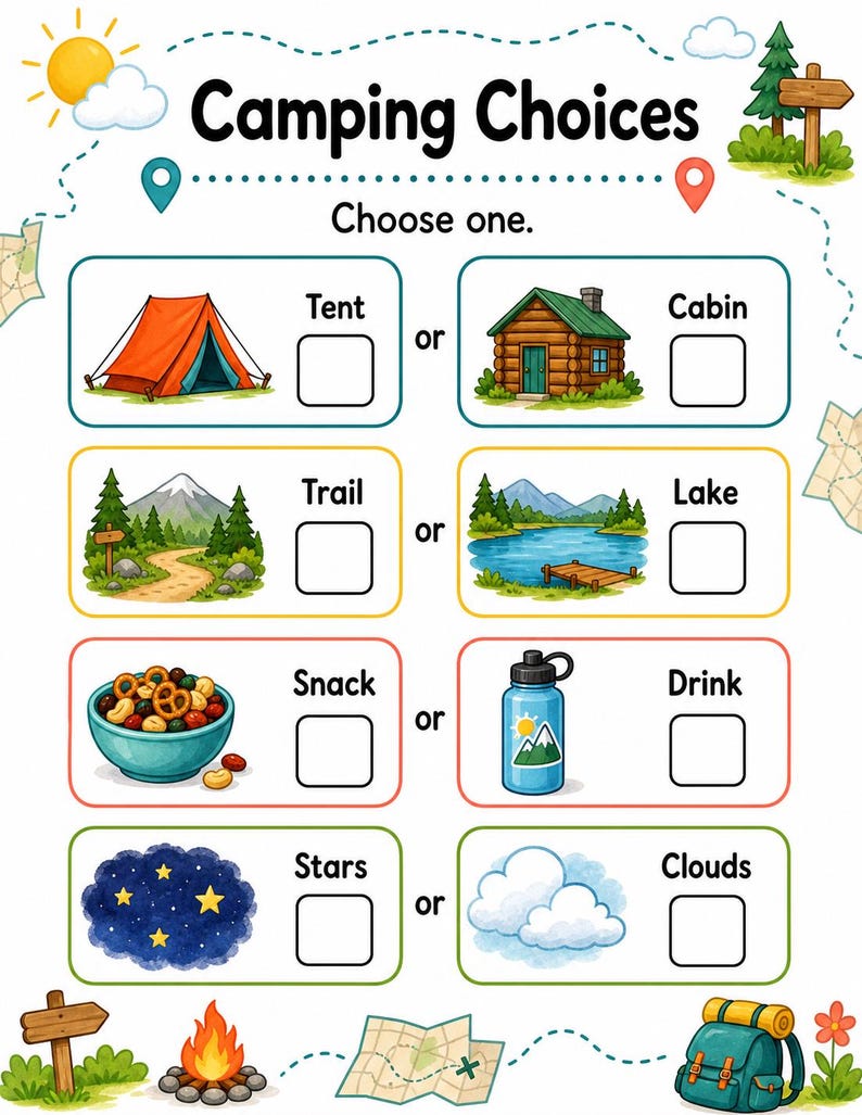 Camping Explorer Pages | Camping Activities for Kids | Printable PDF | Digital Download image 7