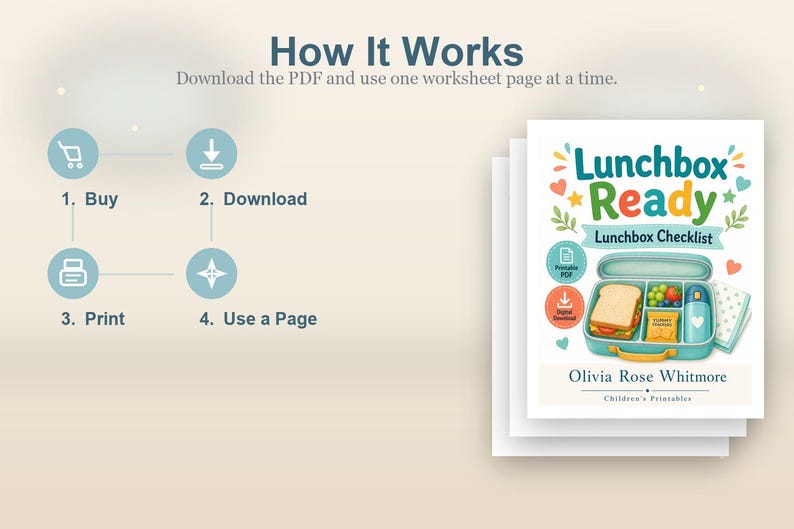 Pranzo al sacco pronto / Lista di controllo per il pranzo al sacco / PDF stampabile / Download digitale immagine 8