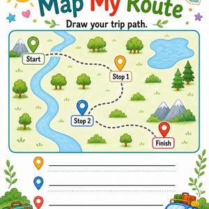 Road Trip Explorer Pages | Road Trip Activities for Kids | Printable PDF | Digital Download image 6