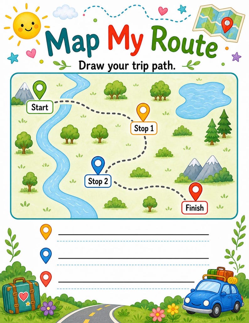 Road Trip Explorer Pages | Road Trip Activities for Kids | Printable PDF | Digital Download image 6