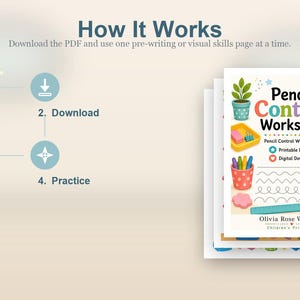 Pencil Control Workshop | Pencil Control Worksheets | Printable PDF | Digital Download image 8