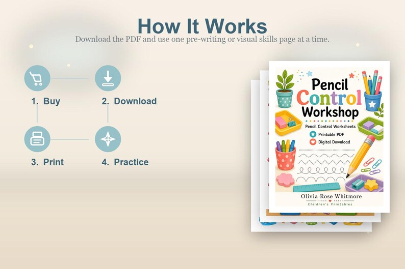 Pencil Control Workshop | Pencil Control Worksheets | Printable PDF | Digital Download image 8