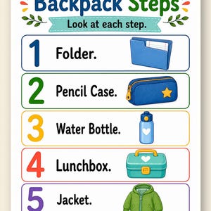 Backpack Ready | Backpack Checklist | Printable PDF | Digital Download image 9