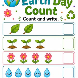 Earth Day Helper Activity Pages | Earth Day Activity Sheets | Printable PDF | Digital Download image 5