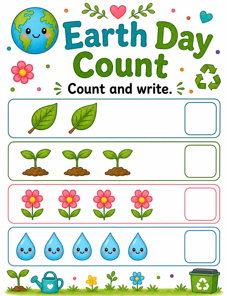 Earth Day Helper Activity Pages | Earth Day Activity Sheets | Printable PDF | Digital Download image 5